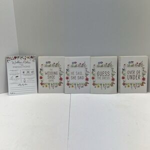 79 Pieces Wedding Advice Shower Games Wildflower Theme Flowers